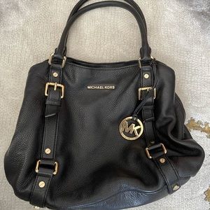 Authentic black leather Michael Kors purse